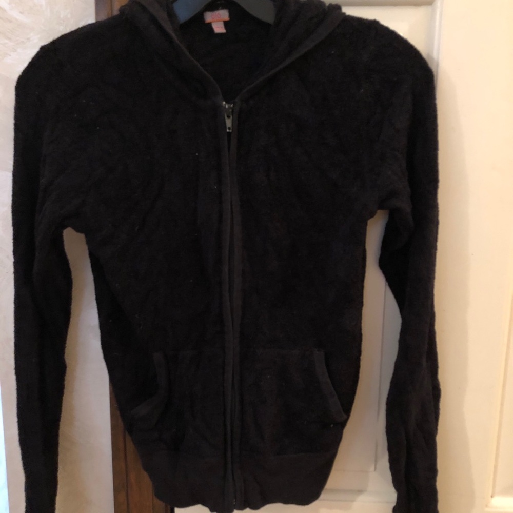 black hoodie